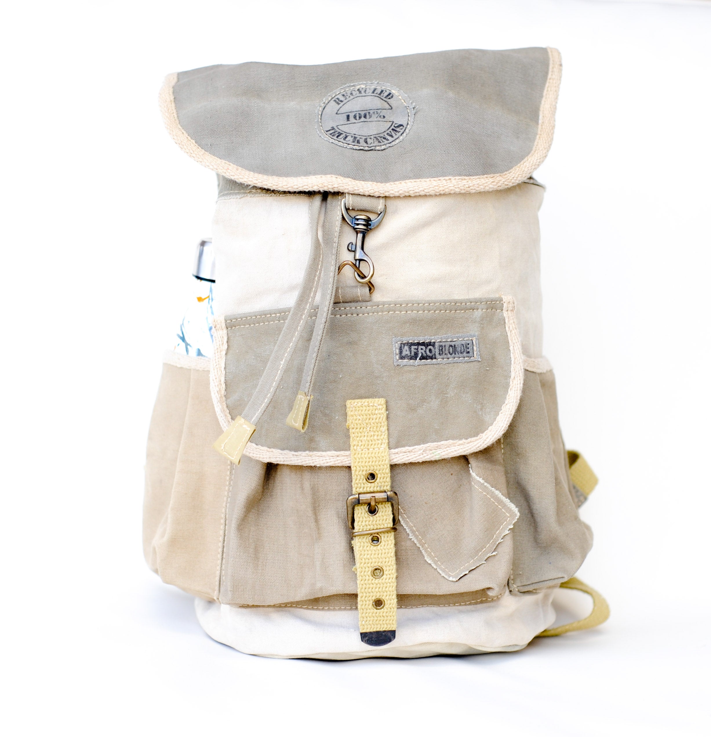 Sailor Rigging Backpack Afroblonde Upcycled Vegan Truck Canvas Afroblonde Road Gear